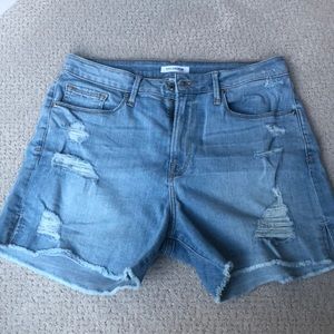 Good American High Waist Cutoff Shorts